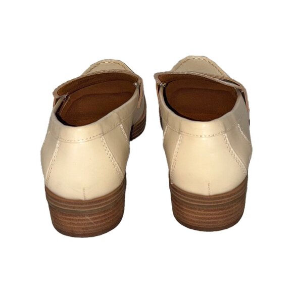 Lucky Brand Floriss Ivory Leather Loafers - Size 8 - Picture 4 of 6